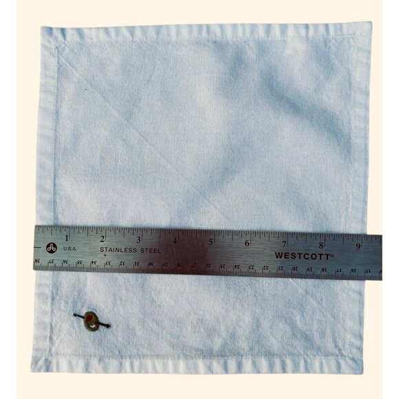 Crate and Barrel Tidbits Cocktail Napkins With Embroidered Olive Design Cotton P - Picture 3 of 6